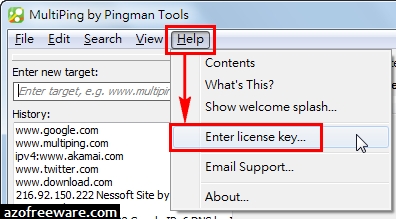 multiping license key